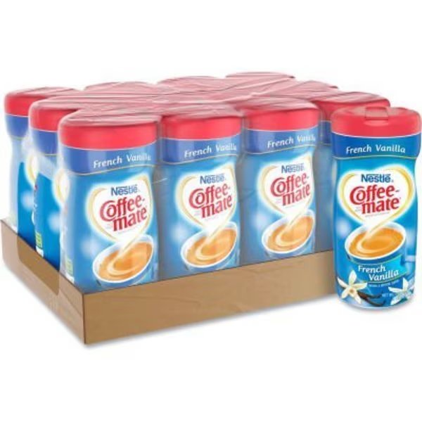 Coffee mate® Non-Dairy Powdered Creamer, French Vanilla, 15 oz Canister, 12/Carton, Nestle, Mfr#: 35775CT